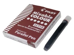 6 Cartuchos sepia para pluma Parallel Pen Pilot