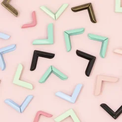 4 Esquineras Metálicas Grandes Black Craftelier