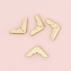 4 Esquineras Metálicas Royal Gold Craftelier