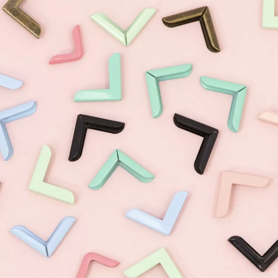 4 Esquineras Metálicas Royal Gold Craftelier