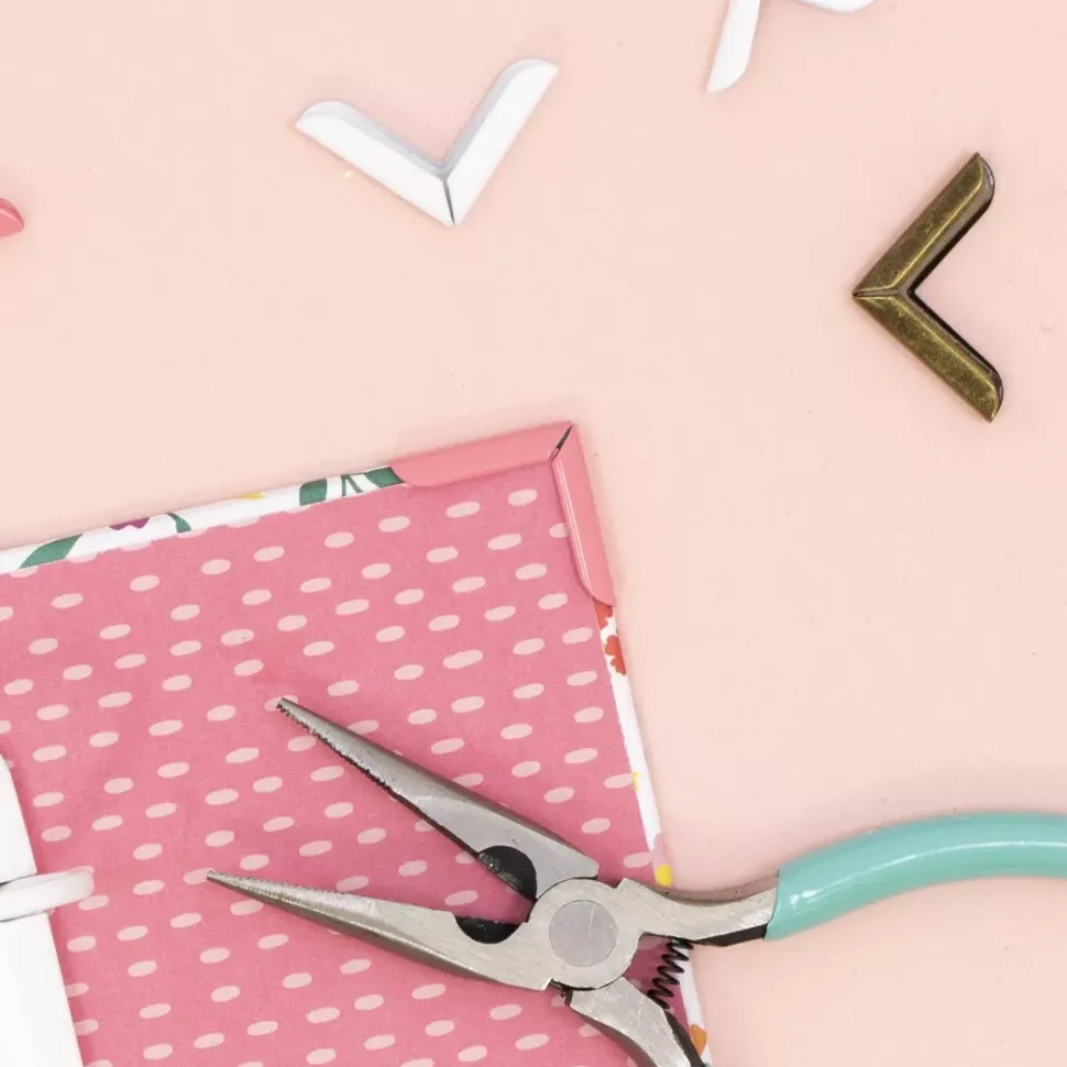 4 Esquineras Metálicas Royal Gold Craftelier