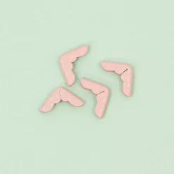 4 Esquineras Metálicas Royal Baby Pink Craftelier