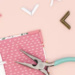 4 Esquineras Metálicas Royal Baby Pink Craftelier