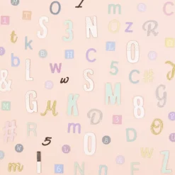 Abecedario Adhesivo Chipboard Puntos Rose Gold Craftelier