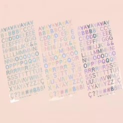 Abecedario Adhesivo Puffy Pastel Craftelier
