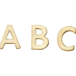 Abecedario de madera 162 piezas