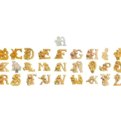 Abecedario de resina en alta densidad