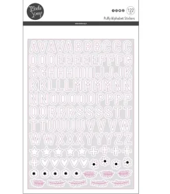 Abecedario Puffy Blanco ModaScrap