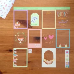 Acetato Tarjetas Tipi Pequeño Tipi Iriri Estudio 30x30cm