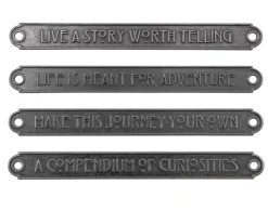 Adornos Metálicos Metal Word Plaques Idea-Ology Tim Holtz