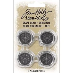 Adornos Metálicos Sellos de Lacre Christmas Idea-Ology Tim Holtz