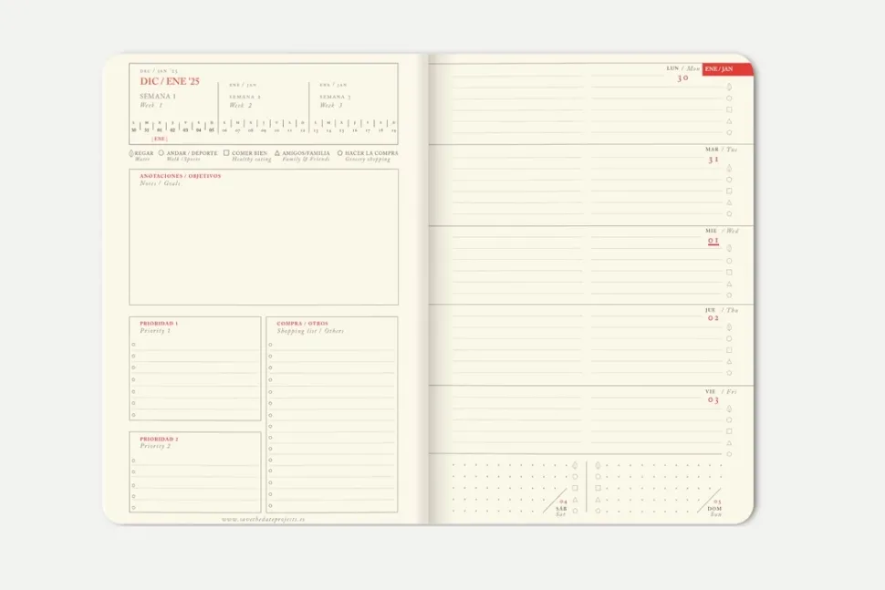 Agenda 2025 Ilustrada Cuaderno de Campo 2025