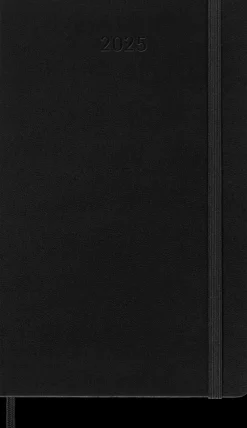 Agenda Classic 2025 diaria negro tapa dura Moleskine 13x21cm