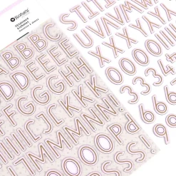 Alfabeto de Chipboard Frolic Rosie's Studio