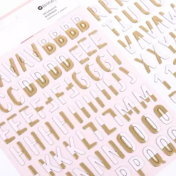 Alfabeto de Chipboard Nurtured Rosie's Studio