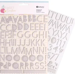 Alfabeto de chipboard Sweet Sunshine Rosie's Studio