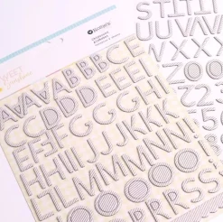 Alfabeto de chipboard Sweet Sunshine Rosie's Studio