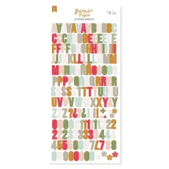 Alfabeto puffy December Vibes Lora Bailora