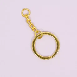 Anilla de llavero con cadena Gold Craftelier