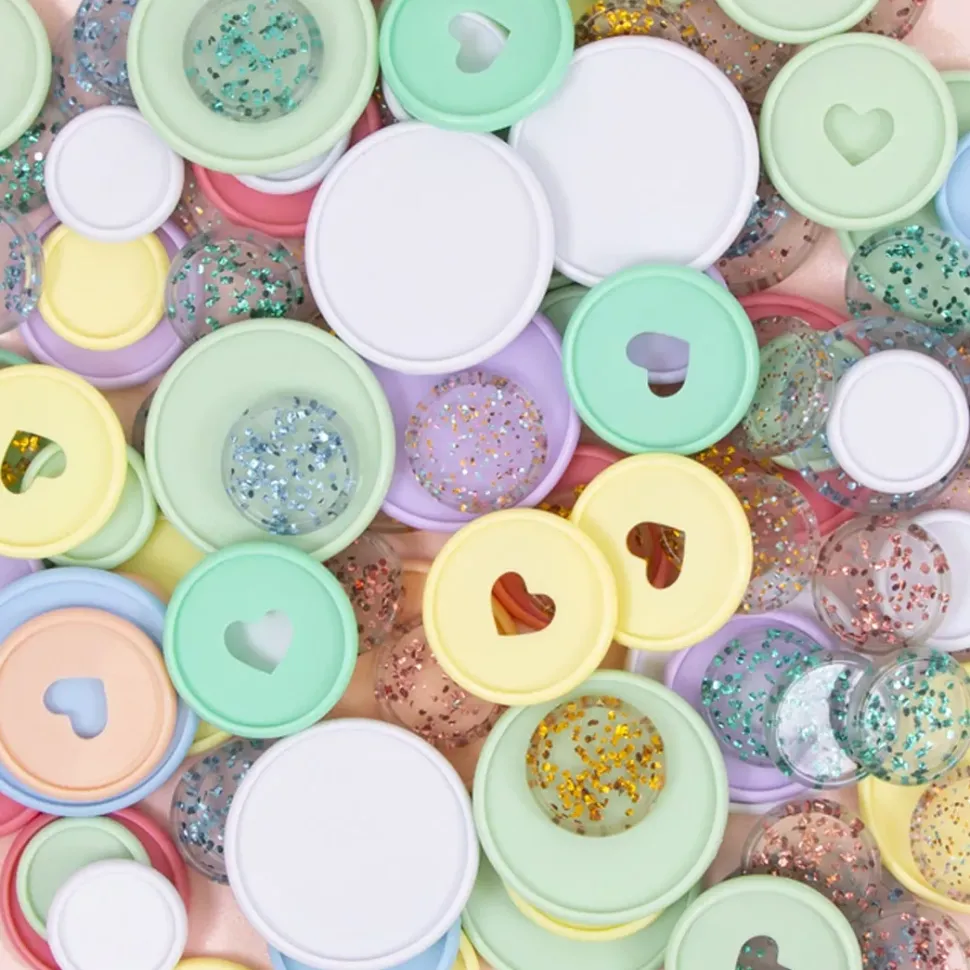 Anillas de Disco Glitter S Gold Craftelier