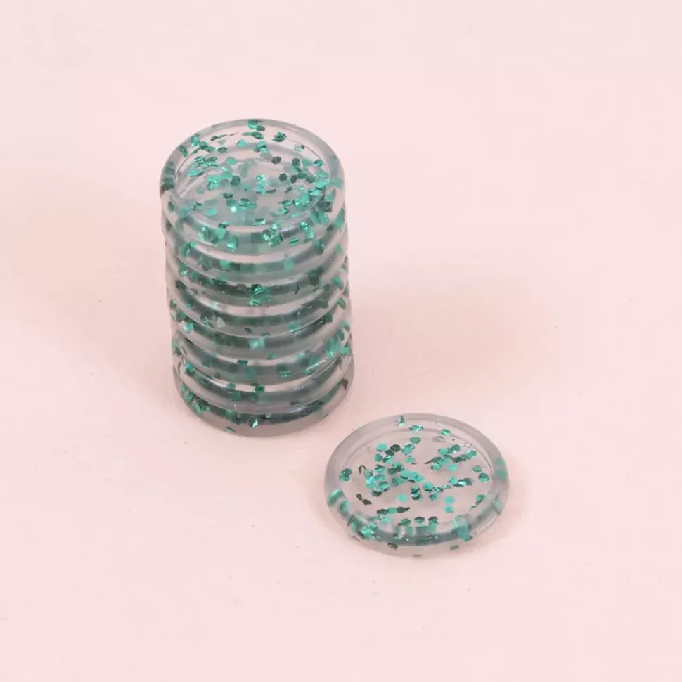 Anillas de Disco Glitter S Sirena Craftelier