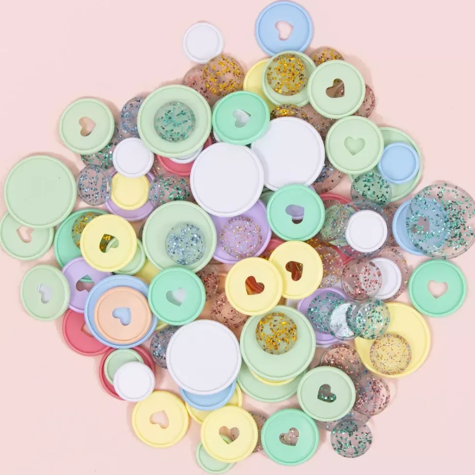 Anillas de Disco Glitter S Sirena Craftelier