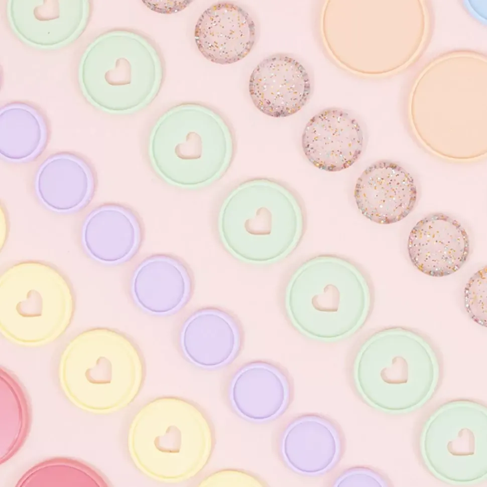 Anillas de Disco Glitter S Sirena Craftelier