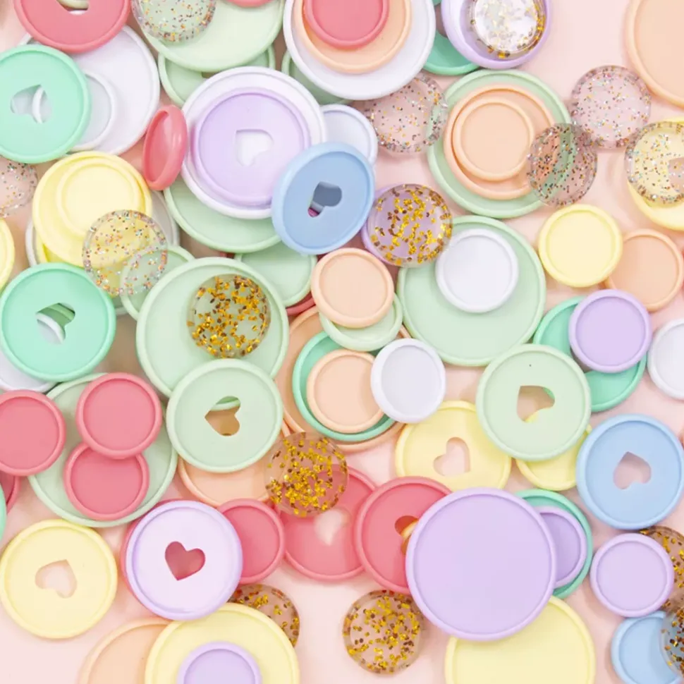 Anillas de Disco Glitter S Sirena Craftelier