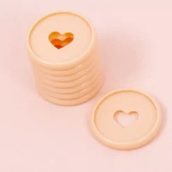 Anillas de Disco M Rosa Bebé Craftelier