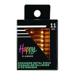 Anillas Metálicas XL Rosey & Gold Happy Planner