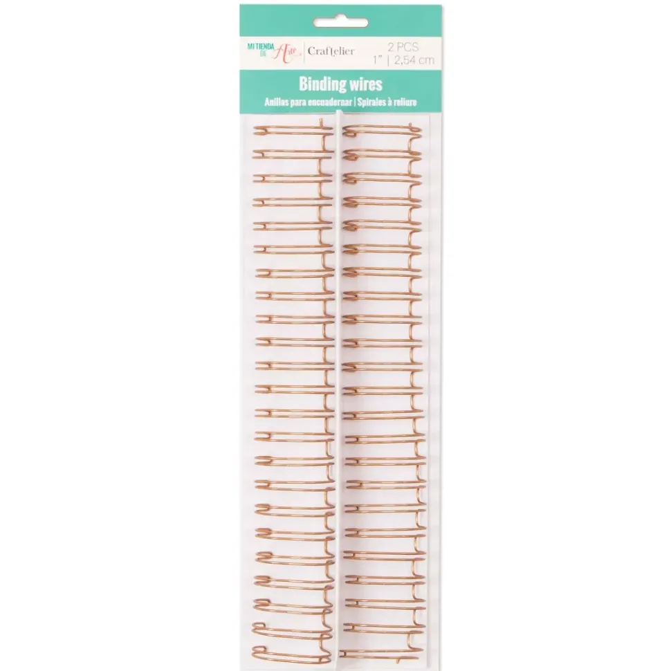 Anillas para encuadernar Rose Gold 1" Craftelier