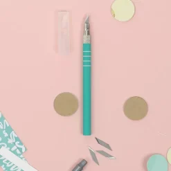 Bisturí de precisión turquesa Craftelier