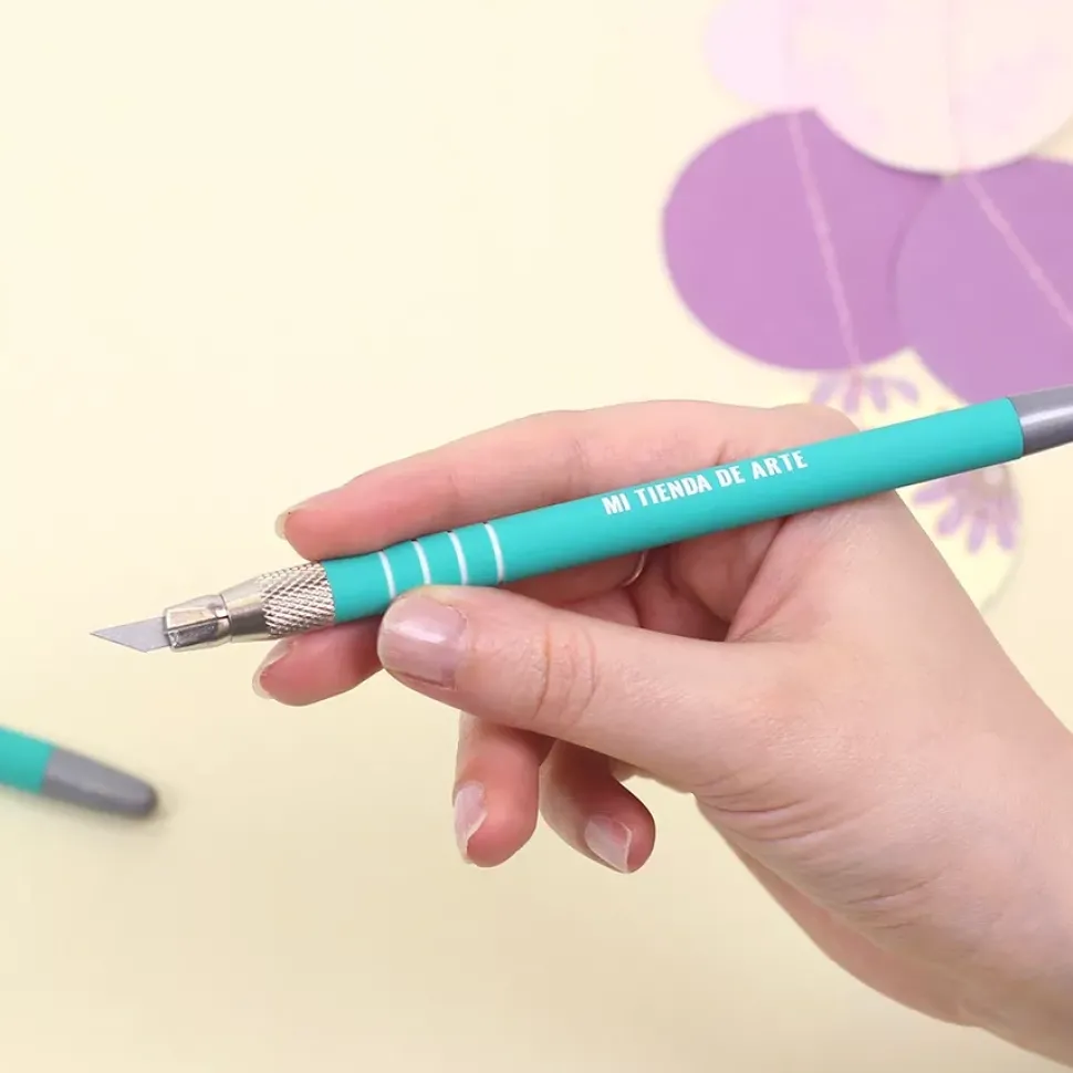 Bisturí de precisión turquesa Craftelier