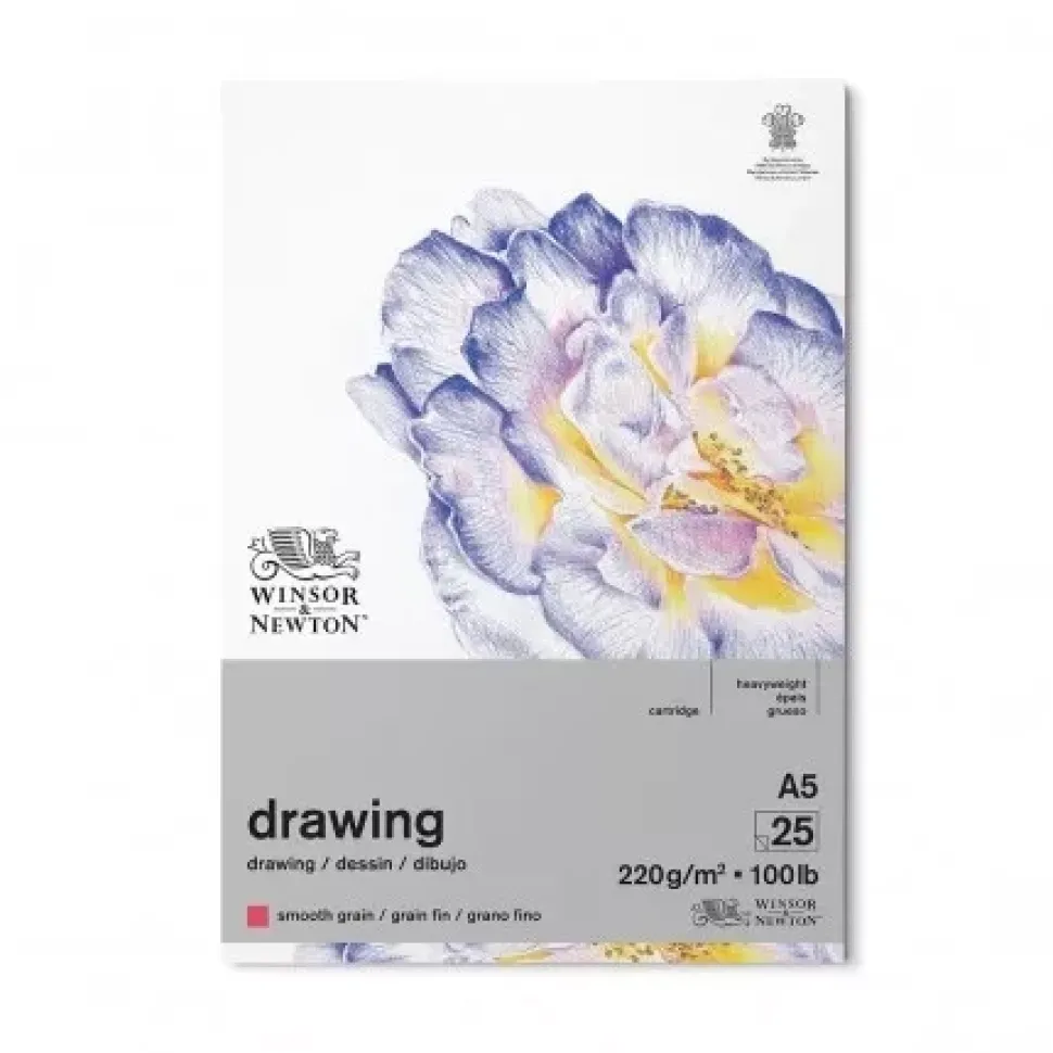 Bloc de Dibujo Grano Fino Winsor and Newton A5 220g/m²