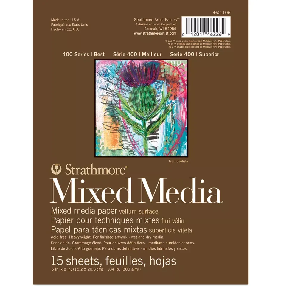 Bloc Mixed Media Serie 400 Superior Strathmore 15,2x20,3cm