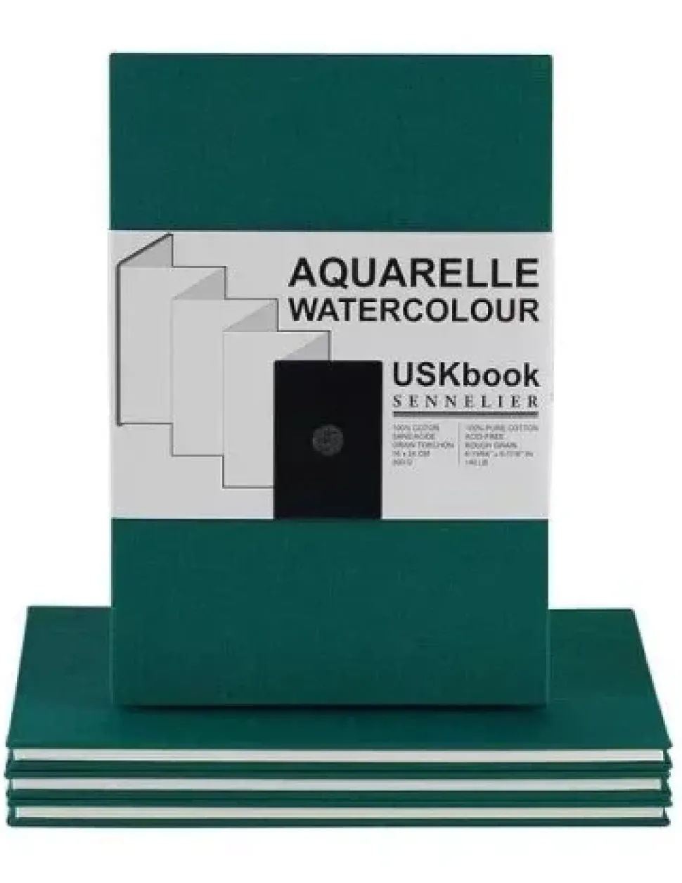 Bloc Urban Sketch panorámico zigzag 300g/m² Sennelier 16x24cm