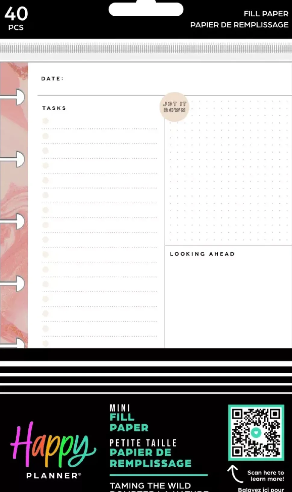 Bloque de hojas Taming The Wild Mini Happy Planner