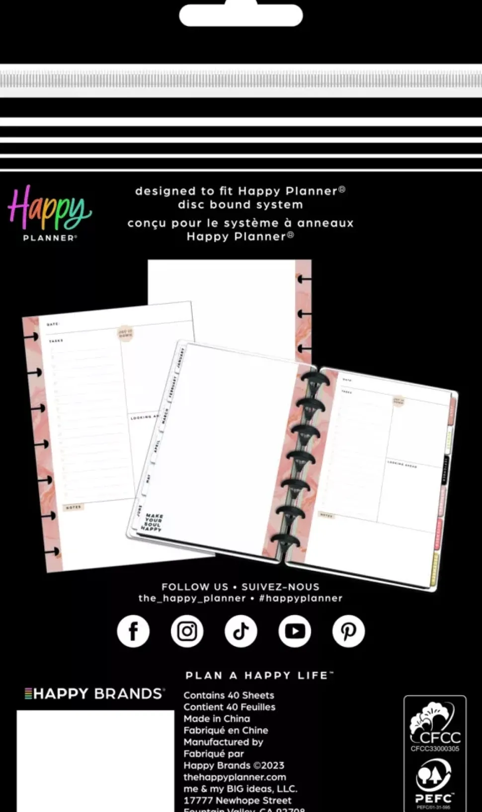 Bloque de hojas Taming The Wild Mini Happy Planner