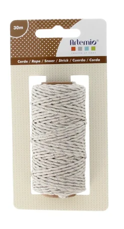 Bobina de hilo crema y plata Artemio 1,5mm