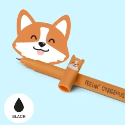 Bolígrafo de gel borrable Erasable Pen Corgi Legami