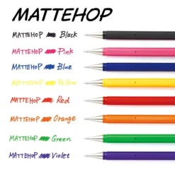 Bolígrafo de gel Negro Mattehop Pentel