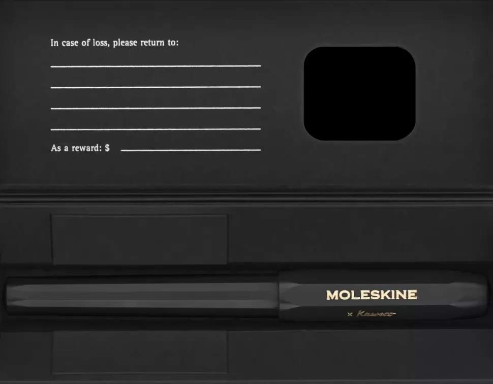 Bolígrafo Negro Rollerball Moleskine x Kaweco