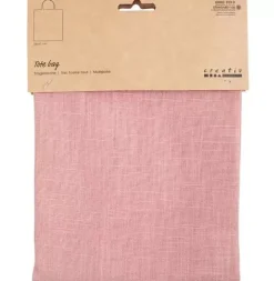 Bolsa de tela rosa Creativ Company 38x42cm