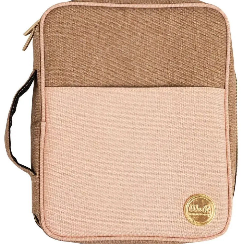 Bolso Crafter's Carry Pouch Taupe & Pink We R Memory Keepers