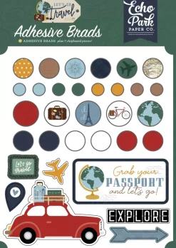 Brads Adhesivos Let’s Go Travel Echo Park