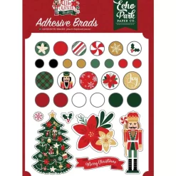 Brads adhesivos Nutcracker Christmas Echo Park