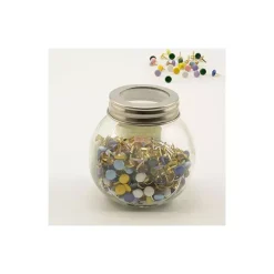 Brads metálicos circulares de colores