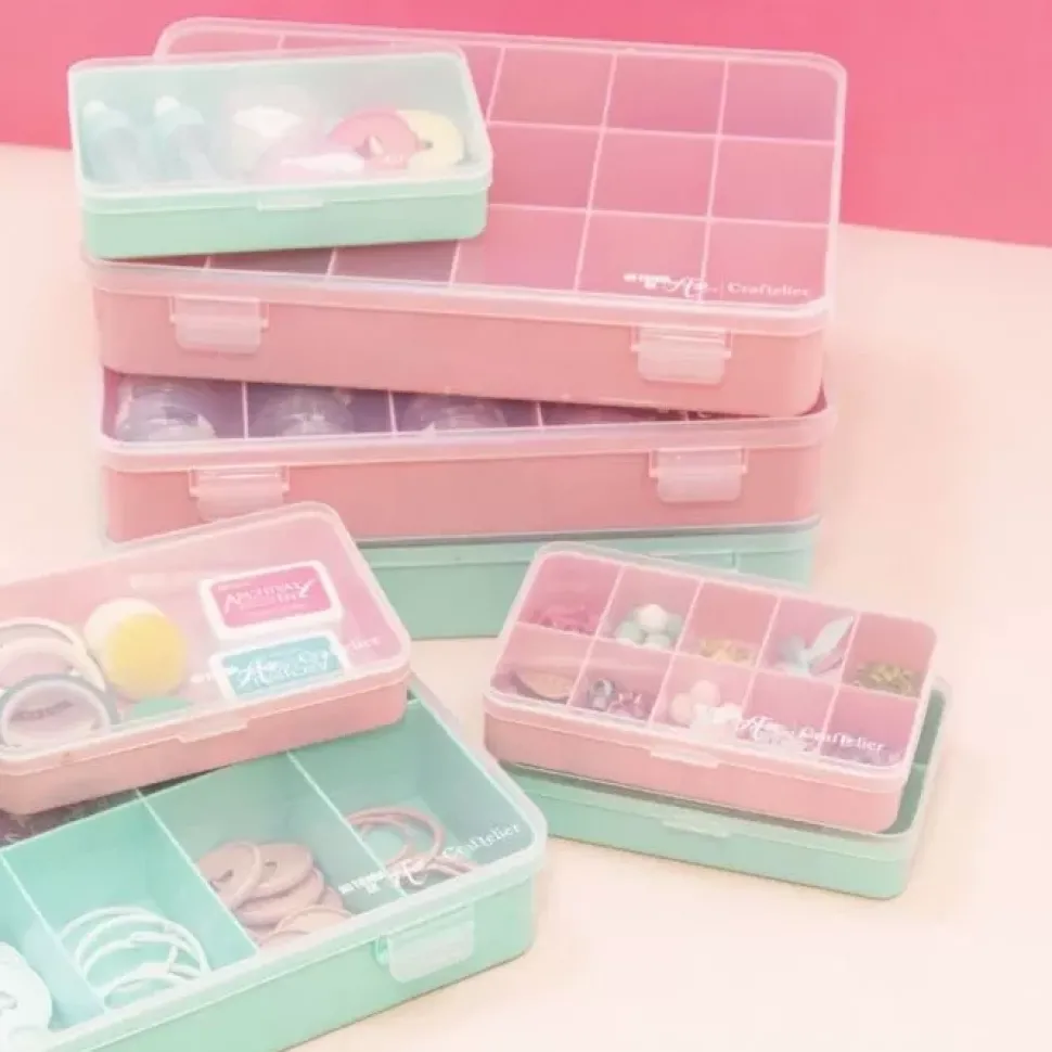 Caja Con 17 Compartimentos Blanca Craftelier