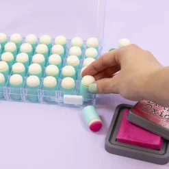 Caja con 40 Esponjas Dedal para Entintar Craftelier