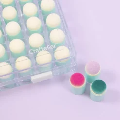 Caja con 40 Esponjas Dedal para Entintar Craftelier